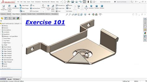 solidworks cut sheet metal in two parts|sheet metal in solidworks 2021.